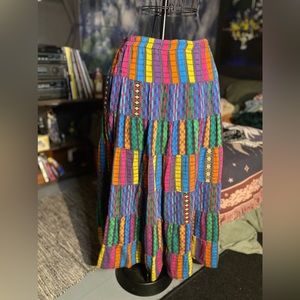 Long skirt patterned